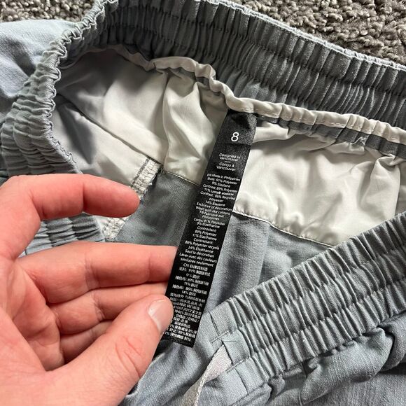 Lululemon Bowline Cotton Shorts Light Blue Stretch Casual Comfort 8” Men’s Large - Picture 5 of 8